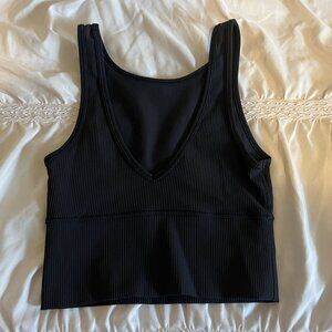 Lululemon Power Pivot Black Tank Size 4
